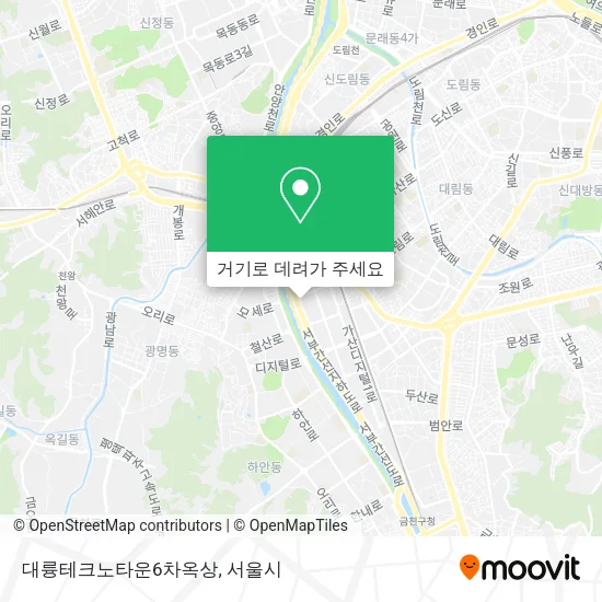 대륭테크노타운6차옥상 지도