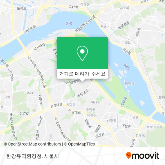 한강유역환경청 지도