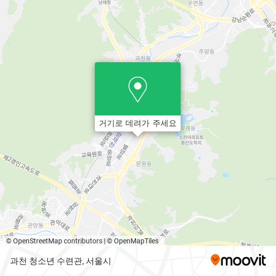 과천 청소년 수련관 지도
