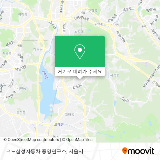 르노삼성자동차 중앙연구소 지도