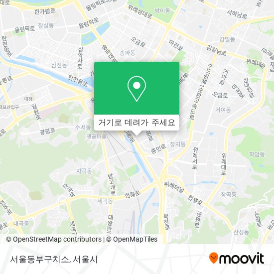 서울동부구치소 지도