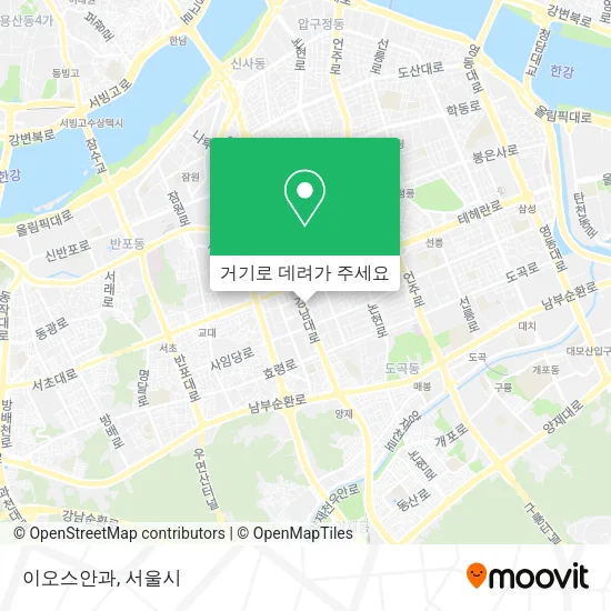 이오스안과 지도
