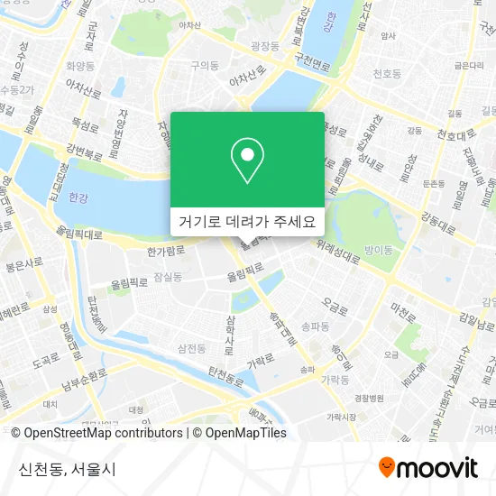 신천동 지도