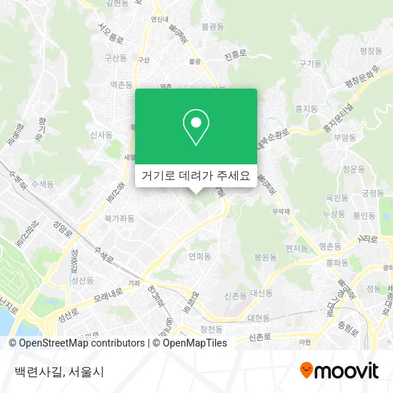 백련사길 지도