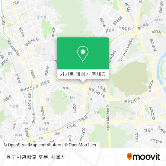 육군사관학교 후문 지도