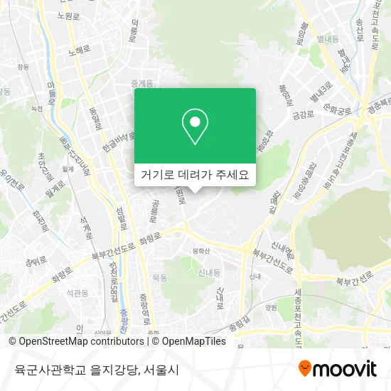 육군사관학교 을지강당 지도