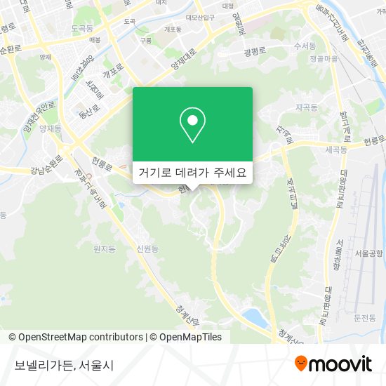 보넬리가든 지도