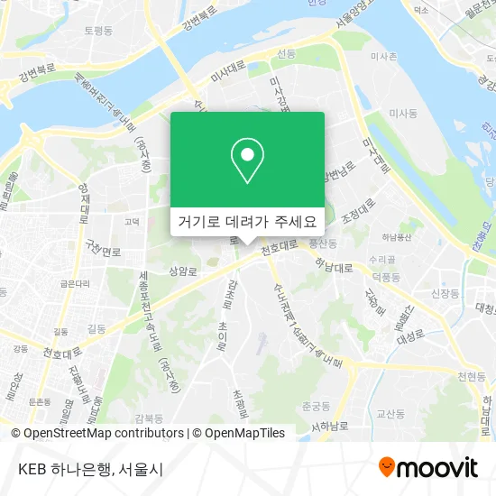 KEB 하나은행 지도