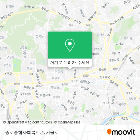 종로종합사회복지관 지도
