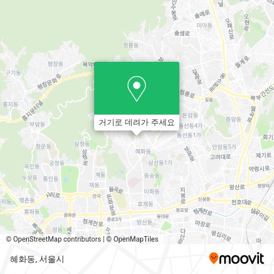 혜화동 지도
