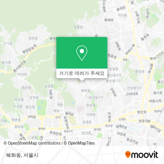 혜화동 지도