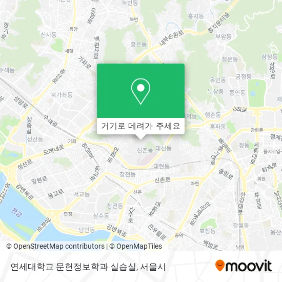 연세대학교 문헌정보학과 실습실 지도