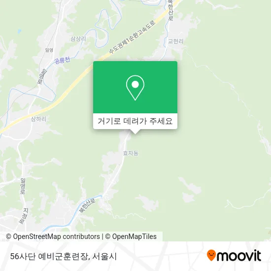 56사단 예비군훈련장 지도
