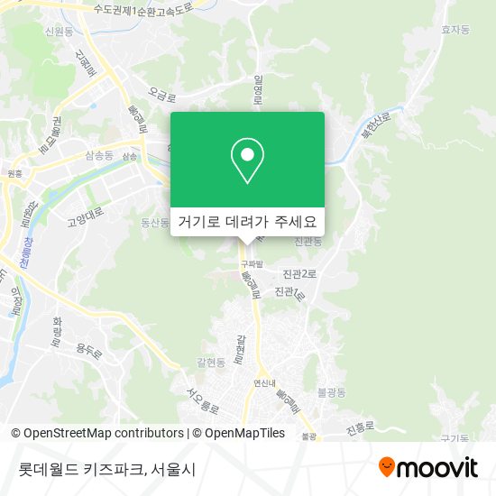 롯데월드 키즈파크 지도