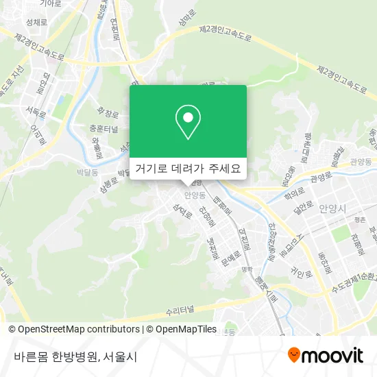 바른몸 한방병원 지도