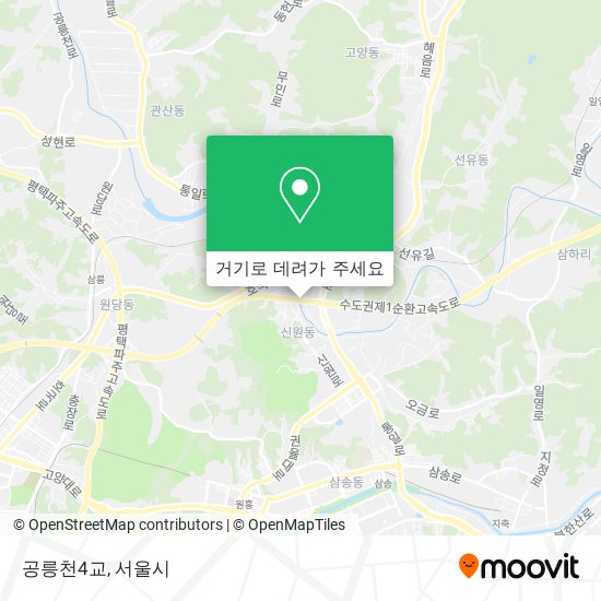 공릉천4교 지도