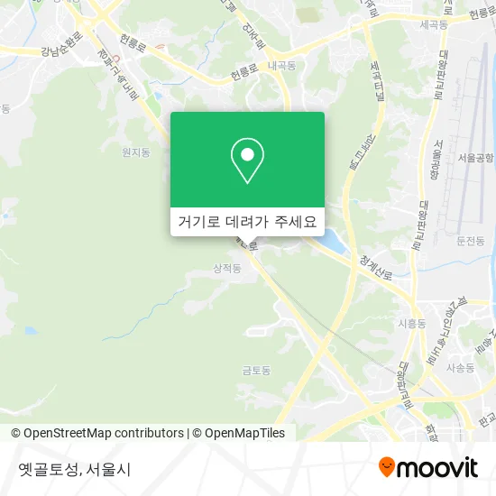 옛골토성 지도