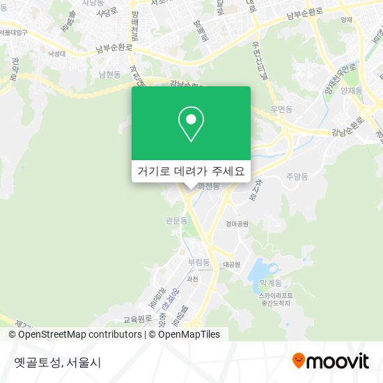 옛골토성 지도