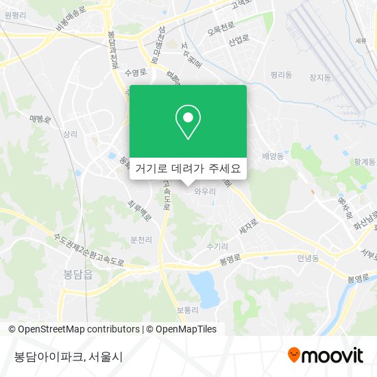 봉담아이파크 지도