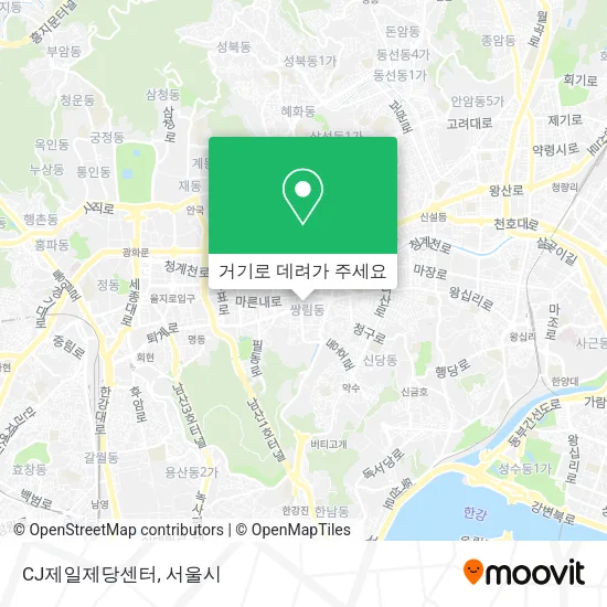 CJ제일제당센터 지도
