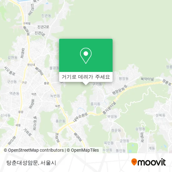 탕춘대성암문 지도
