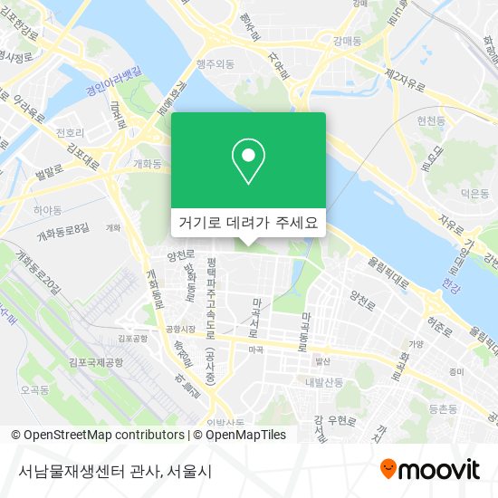 서남물재생센터 관사 지도