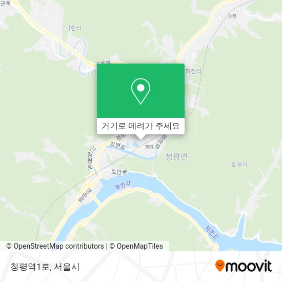 청평역1로 지도