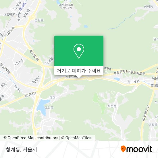 청계동 지도