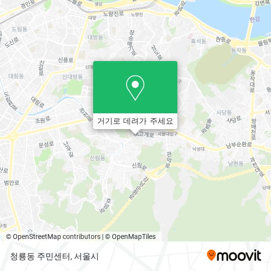 청룡동 주민센터 지도