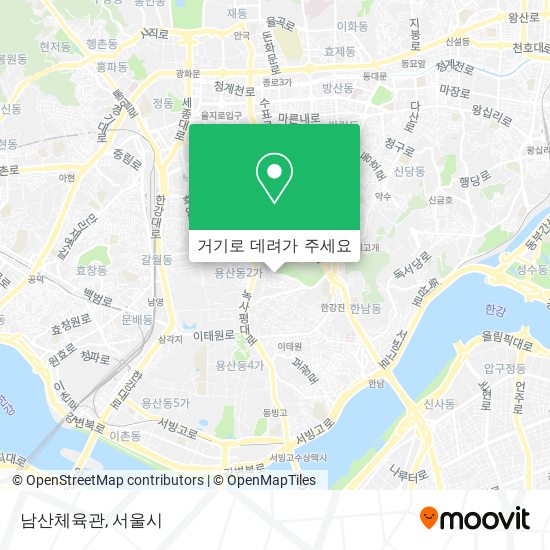 남산체육관 지도