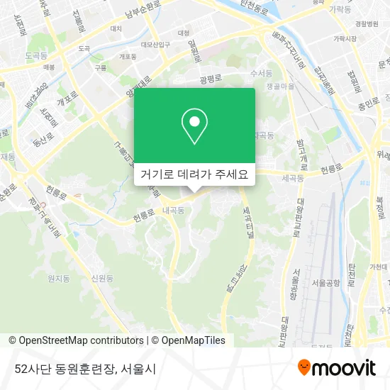 52사단 동원훈련장 지도
