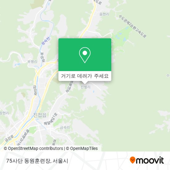 75사단 동원훈련장 지도