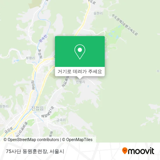 75사단 동원훈련장 지도