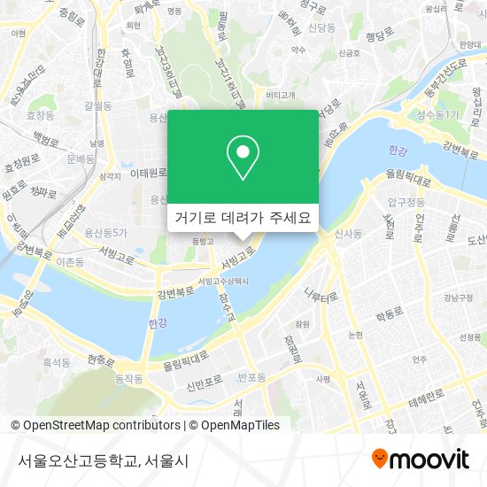 서울오산고등학교 지도