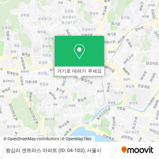 왕십리 센트라스 아파트 (ID: 04-103) 지도