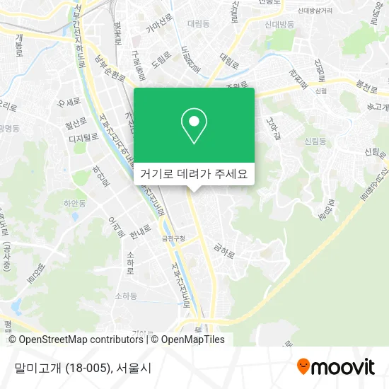 말미고개 (18-005) 지도
