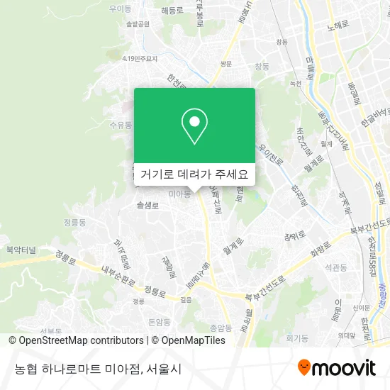 농협 하나로마트 미아점 지도