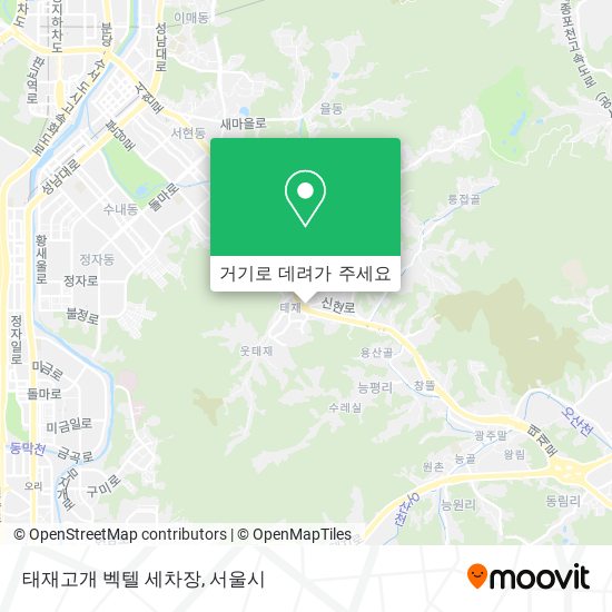 태재고개 벡텔 세차장 지도