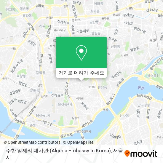 주한 알제리 대사관 (Algeria Embassy In Korea) 지도