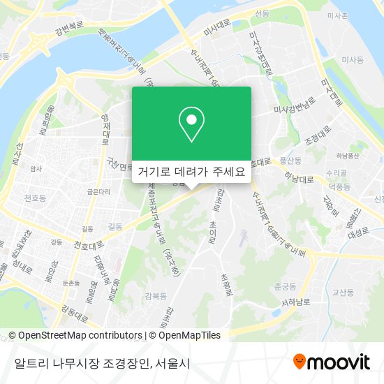 알트리 나무시장 조경장인 지도