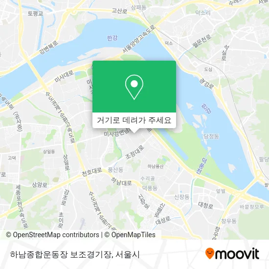 하남종합운동장 보조경기장 지도