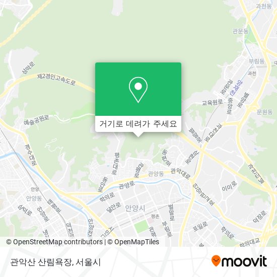 관악산 산림욕장 지도