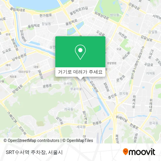 SRT수서역 주차장 지도