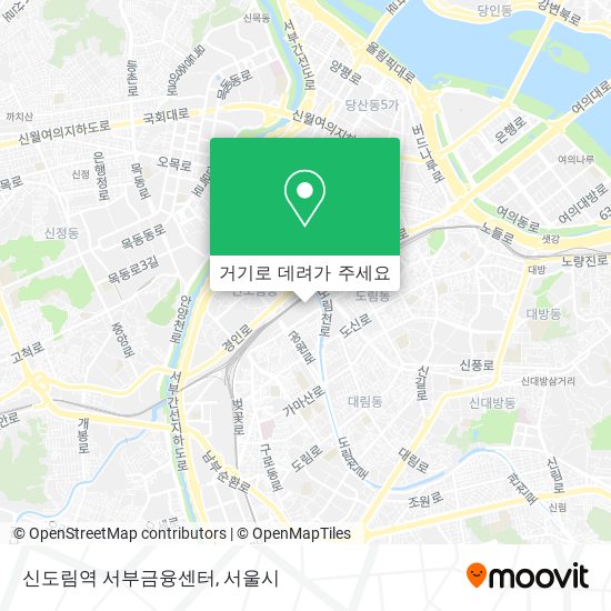 신도림역 서부금융센터 지도