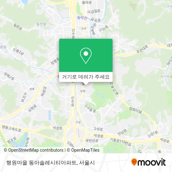 행원마을 동아솔레시티아파트 지도
