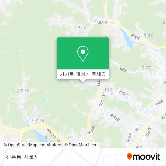 신봉동 지도