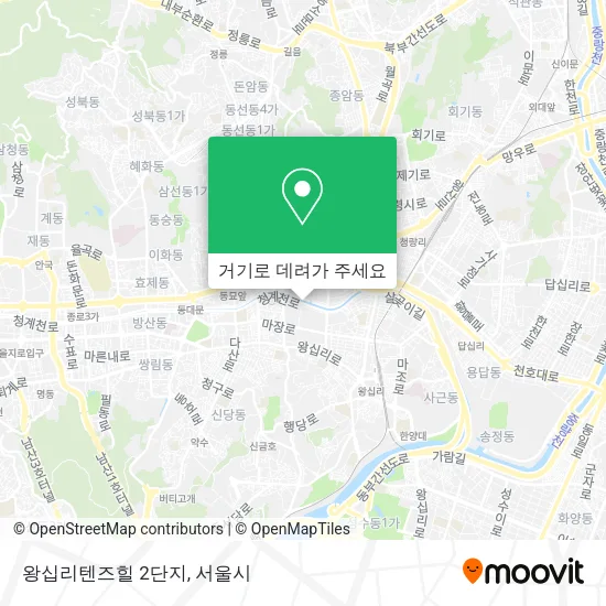 왕십리텐즈힐 2단지 지도
