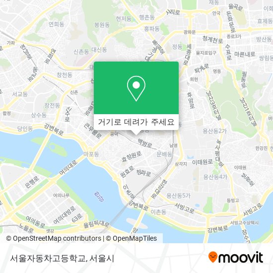 서울자동차고등학교 지도