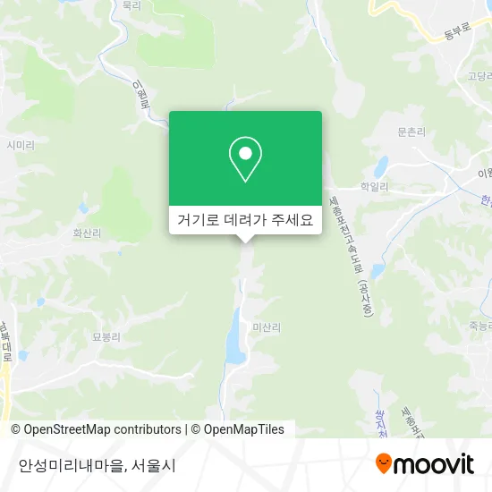 안성미리내마을 지도