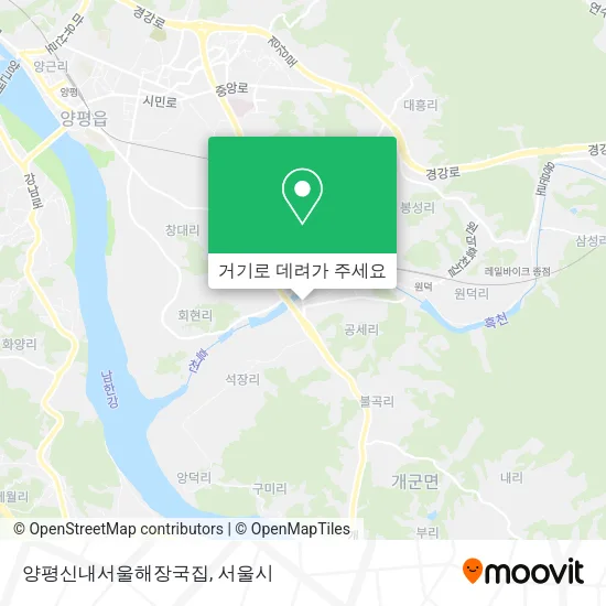 양평신내서울해장국집 지도